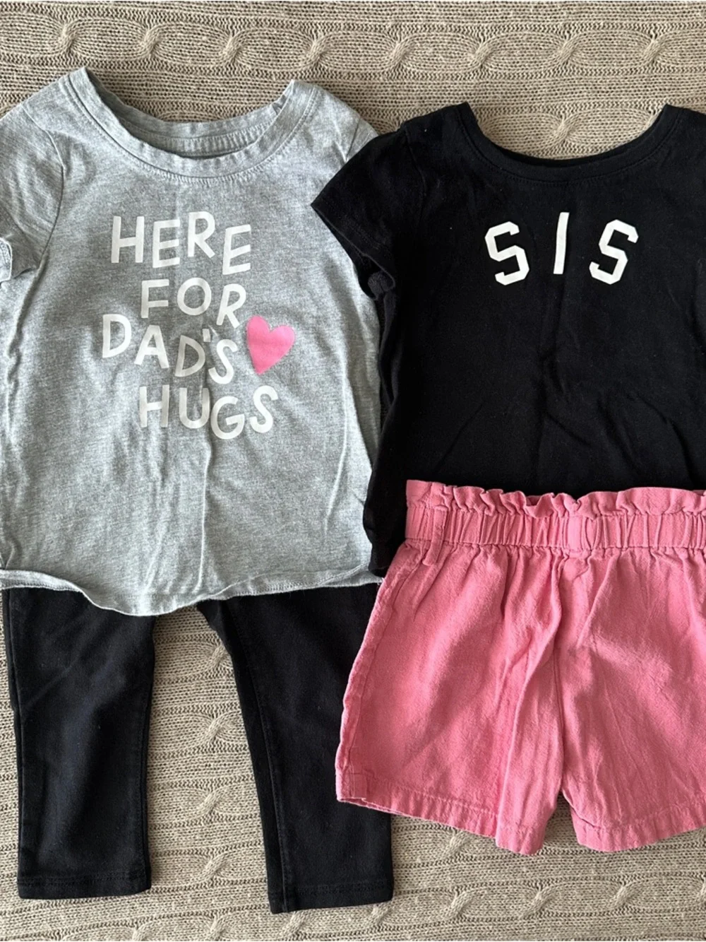 EUC Cat & Jack/Children’s Place 4pc Mix’n’Match Bundle: Black & Pink, 12-18 Mo - Picture 10 of 11